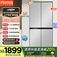 奧馬（Homa）超薄冰箱366升風(fēng)冷無(wú)霜一級能效雙變頻十字對開(kāi)門(mén)雙開(kāi)門(mén)四門(mén)家用薄款電冰箱BCD-366WDK/B星際銀