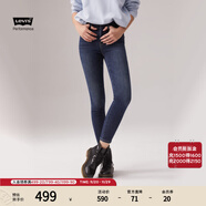 Levi's李維斯冬暖系列女士721緊身高腰修身顯瘦時(shí)尚中藍色牛仔褲 中藍色 26 (26)