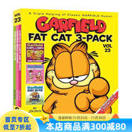 加菲貓英文原版漫畫(huà) 1-25冊 75個(gè)故事 25年新書(shū) Garfield Fat Cat 3 Pack 經(jīng)典趣味幽默漫畫(huà) 兒童圖畫(huà)故事書(shū) Jim Davis 預售 加菲貓漫畫(huà) 三合一 23
