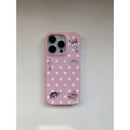 中掌柜Moshi Moshii#貝貝美髪屋 原創(chuàng  )可愛(ài) 進(jìn)口韓菲硬殼磨砂磁吸手機殼 粉色波點(diǎn)（單殼） iPhone 17 Pro Max