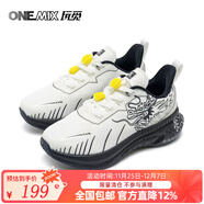 ONEMIX玩覓男鞋減震健身訓練鞋運動(dòng)鞋男2024新款龍年限定爽跑鞋童鞋 黑白太極龍 32