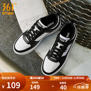 361°板鞋男鞋秋冬季新款青禾加絨保暖百搭經(jīng)典小白鞋休閑運動(dòng)鞋子男 361度白/曜石黑【四季網(wǎng)孔】 41