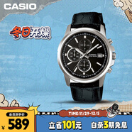 卡西歐（CASIO）手表男三盤(pán)休閑簡(jiǎn)約學(xué)生考試石英日韓表送男友禮物MTH-5001L-1A