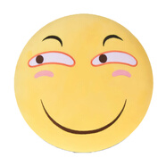 爱尚熊 滑稽qq表情包卡通抱枕毛绒玩具暖手抱枕被子两用加厚毛毯趣味