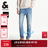 杰克·瓊斯（JACK&JONES）男裝秋冬季牛仔褲男彈力修身褲子男百搭男褲休閑男士牛仔褲四季款 牛仔藍 第一批 31 175 W31/L30