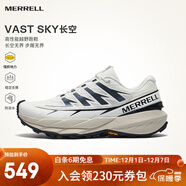 邁樂(lè )（Merrell）運動(dòng)戶(hù)外越野跑鞋VAST SKY長(cháng)空男女款防滑耐磨輕量跑山鞋越野鞋 MR2325101-04白黑 38