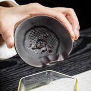 景盞景德鎮工藝創(chuàng  )意紫陶螃蟹茶寵擺件一體茶漏過(guò)濾器茶葉過(guò)濾茶桌茶盤(pán) 蟹背茶漏