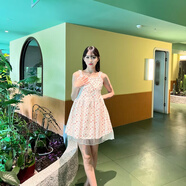 碎花吊帶裙小眾設計感甜美氣質(zhì)減齡碎花連衣裙韓版顯瘦短裙子女 碎花吊帶 S