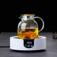 詠幻耐高溫玻璃茶壺加厚泡茶壺家用詩(shī)米樂(lè )電陶爐茶水分離組 加厚304銹鋼蓋1250ML+升級款電陶爐10 1L以上