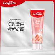 高露潔（Colgate）喜馬拉雅玫瑰鹽健康晶亮牙膏120g卓效美白去牙漬清新護齦