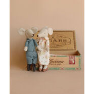 丹麥北歐風(fēng)童話(huà)火柴盒鐵盒小老鼠公仔娃娃棉麻布藝迷你玩偶 爺爺奶奶雪茄盒23新 參考備注