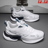 LI NING李寧青少年運動(dòng)鞋男夏季鞋子透氣旋轉紐扣跑鞋大碼減震休閑鞋莆田 9888白蘭 單層 42