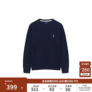 Teenie Weenie小熊男裝針織衫秋冬休閑圓領(lǐng)針織衫毛衣情侶同款 藏青色 M (170)