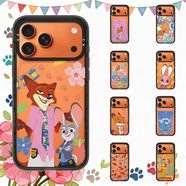 藍彩何瘋狂動(dòng)物城2適用于蘋(píng)果iphone17promax卡通可愛(ài)16Pro/15/14/13/12/Air磁吸MagSafe防摔保護手機殼 粉底大牛 iPhone17