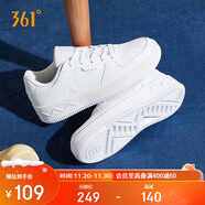 361°運動(dòng)女鞋秋冬季學(xué)生復古厚底增高小白休閑板鞋子女682116601F-7