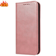 【品質(zhì)原裝】適用蘋(píng)果16e翻蓋手機殼iphone15plus掀蓋保護套皮革1 粉紅色 iPhone_6s_Plus