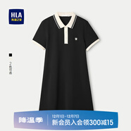 HLA海瀾之家POLO裙女25夏新翻領(lǐng)舒爽棉透氣裙子女裝 黑色X0 L 165/88A 建議115-130斤