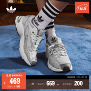 adidas「貝果鞋」adidas ASTIR厚底增高網(wǎng)面老爹鞋阿迪達斯三葉草   灰色   40