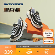 斯凱奇黑白金|女鞋秋冬季經(jīng)典熊貓鞋增高透氣校園復古老爹鞋66666228