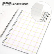 國譽(yù)(KOKUYO)B5雙螺旋筆記本子格子印象PP面學(xué)生辦公線(xiàn)圈本 5mm方格 50張/本 2本粉紅黃 WSG-SNLB551PY