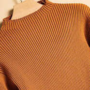 高級感歐美風(fēng)一線(xiàn)輕奢女裝秋冬季時(shí)尚風(fēng)格子高腰半身裙兩件套 夕陽(yáng)黃上衣（單件） 專(zhuān)柜品質(zhì) L  105-115