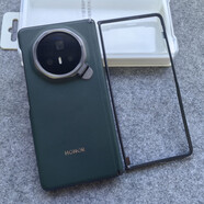 榮耀原裝適用于榮耀magicv3折疊屏原裝手機殼磁吸鉸鏈保護殼v3金屬支架磁吸中軸保護套v3防摔男女后殼 中軸磁吸單殼【苔原綠】帶攝像頭支架+前框 榮耀Magic V3