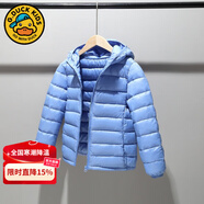 G.DUCKKIDS小黃鴨兒童輕薄羽絨棉服男童女童棉衣寶寶外套中大童棉襖童裝外套 淺藍 170 cm 【建議身高145-155】
