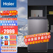 Haier【波輪直驅精華洗】10公斤平嵌直驅全觸屏雙動(dòng)力防纏繞纖沐洗免清洗波輪洗衣機 XQS100-BE658