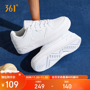 361°運動(dòng)女鞋秋冬季學(xué)生復古厚底增高小白休閑板鞋子女682116601F-7