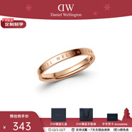 丹尼爾惠靈頓（DanielWellington）DW戒指男女對戒 時(shí)尚飾品素圈情侶戒指 表白圣誕禮物送女友 尺寸58 DW00400020