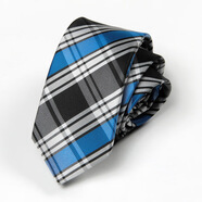 6cm格紋領(lǐng)帶新款批發(fā)男士正裝商務(wù)職業(yè)黑色領(lǐng)帶結婚紅領(lǐng)帶新款 A4517藍格紋