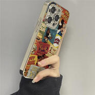 中掌柜適用史努比適用蘋(píng)果16promax手機殼iphone15電鍍13pro華為puramat 28KLH復古米奇-電鍍小羊皮-銀色 iPhone X