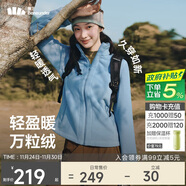 蕉下（beneunder）外套女萬(wàn)粒絨修身初暖秋季新款保暖防風(fēng)清煙藍M