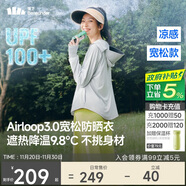 蕉下（beneunder）防曬衣女寬松百搭防紫外線(xiàn)出行AL417淺炭灰均碼