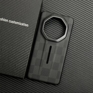 適用華為Mate70RS手機殼非凡大師60RS凱夫拉保護套全包磨砂硬殼 黑灰尚格金屬圈小縫 華為Mate 70RS