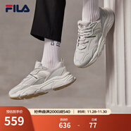 斐樂(lè )（FILA）跑步鞋老爹鞋男子跑步鞋MARSⅡ火星二代情侶款復古運動(dòng)鞋休閑鞋 南極灰/霧灰-AN-F12M141116F 40.5