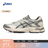 亞瑟士ASICS女鞋舒適回彈跑鞋網(wǎng)面跑步鞋運動(dòng)鞋 GEL-FLUX 4 米色/銀灰色 37.5