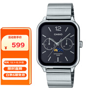 卡西歐（CASIO）手表男女表月相小方塊商務(wù)學(xué)生男女表非智能石英表MTP-M305D-1A