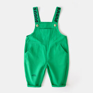 嘟嘟家寶寶背帶褲秋裝嬰兒褲子秋款洋氣男童童裝春秋女童休 果綠色 73 cm