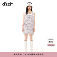 DZZIT【爆款補單】花包小香裙地素夏季粗花呢小香風(fēng)吊帶背心連衣裙 花色（批次2） M