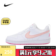 耐克耐克正品 COURT (GS) 兒童小白鞋日常通勤板鞋童鞋運動(dòng)鞋跑步鞋 DV5456-111 38.5