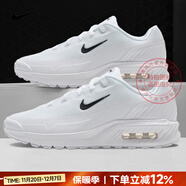 耐克（NIKE）男鞋 25秋冬新款AIR緩震氣墊鞋舒適耐磨休閑鞋輕便透氣跑步鞋子男 MAX氣墊/純白色【曬圖-10】 43 碼（內長(cháng)275mm）