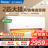 海爾（Haier）空調凈省電PLUS 1.5匹新一級能效掛機內外自清潔快速冷暖變頻出租房家用臥室空調 2匹一級能效【凈省電】專(zhuān)利自清潔+雙排銅管