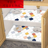 鞋柜保護膜櫥柜防油貼可粘墊紙抽屜防水防潮墊廚房貼紙桌面鞋柜衣 -燈火闌珊-[易擦防油污]-亮面 寬:61厘米長(cháng):10米長(cháng)[贈工具