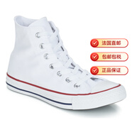 匡威（Converse）男鞋女鞋高幫帆布鞋運動(dòng)學(xué)生球鞋平底板鞋經(jīng)典系帶白色春秋25新款 白色 / Optical 36