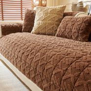 胖東來(lái)同款胖東來(lái)同款品質(zhì)保暖沙發(fā)坐墊罩【加厚夾棉】墊冬2025新 水豚絨-深咖色 【套裝七小三人位貴妃】使用總長(cháng)290-330cm組