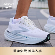 布魯克斯（BROOKS）Glycerin甘油MAX 超級甘油男女跑步鞋透氣緩震專(zhuān)業(yè)運動(dòng)鞋慢跑鞋 女款 月光系列 白/藍 41