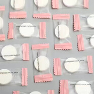 其他廠(chǎng)家批發(fā)壓縮面膜紙扣水療蠶絲美容院純棉一次性鬼臉膜 蠶絲壓縮面膜（獨立包裝500粒）