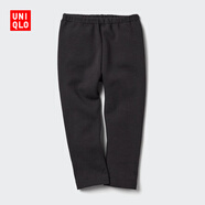 優(yōu)衣庫嬰幼兒寶寶搖粒絨緊身褲打底褲內里加絨褲478432 469645/09黑色 100