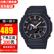 卡西歐（CASIO）手表男G-SHOCK八角形農家橡樹(shù)多功能防水運動(dòng)夜光男表 送男友禮物 女款GMA-S2100-1A